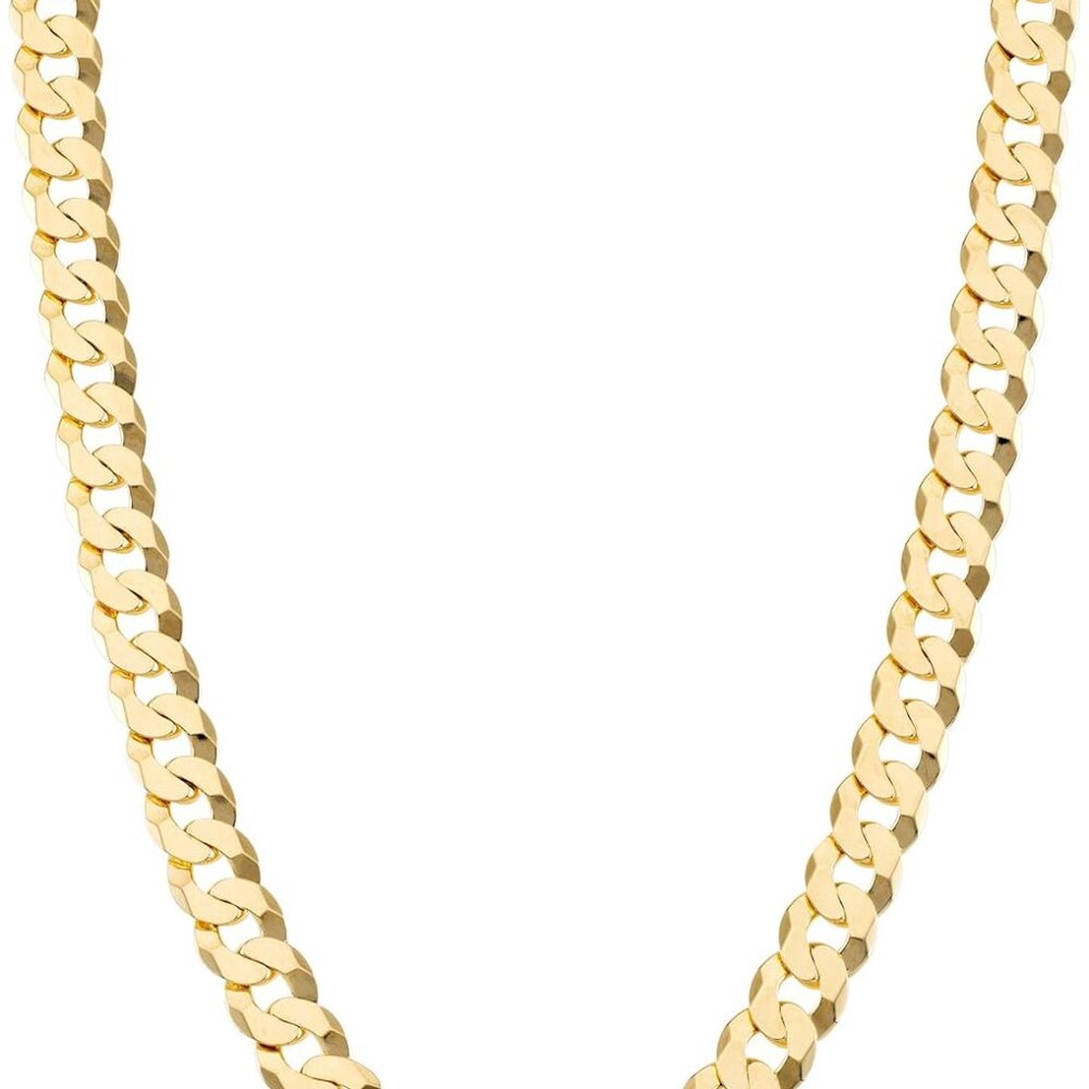 Exquisite 24" 18K Gold Plated Cuban Link Chain - Hypoallergenic Silver Jewelry